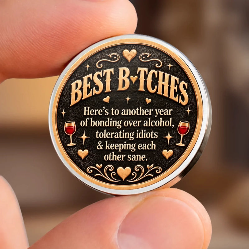 Custom Name Funny Best Friend Gifts for Women - Personalized Pocket Hug Token
