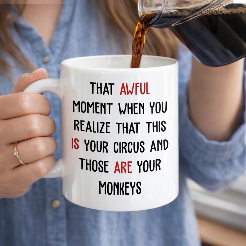Custom Name Funny Monkeys Gifts For Coworkers And Work Besties - Personalized Mug