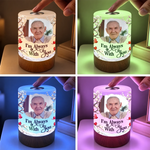Custom Photo Memorial Keepsake Gifts - Personalized Dimmable Touch Night Light