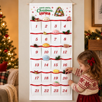 Custom Name Christmas Gifts for Kids - Personalized Fabric Advent Calendar
