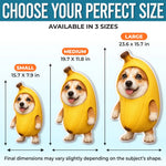 Custom Pet Photo Banana Costume Gifts for Pet Lovers - Personalized Shaped Pillow