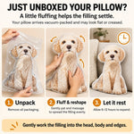 Custom Photo Funny Fisheye Pet Lover Gifts - Personalized Pet Face Pillow