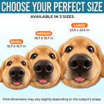 Custom Photo Funny Fisheye Pet Lover Gifts - Personalized Pet Face Pillow