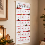 Custom Name Snowman Christmas Countdown for Families - Personalized Fabric Advent Calendar