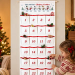 Custom Name Snowman Christmas Countdown for Families - Personalized Fabric Advent Calendar