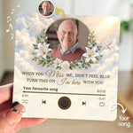 Custom Photo Memorial Music Gifts - Personalized Music Fridge Magnet