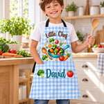 Custom Name Kids Cooking Gifts For Kids - Personalized Apron With Pocket
