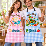 Custom Name Kids Cooking Gifts For Kids - Personalized Apron With Pocket