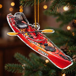 Custom Kayak Christmas Gifts for Kayaking Enthusiasts - Personalized Acrylic Ornament