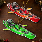 Custom Kayak Christmas Gifts for Kayaking Enthusiasts - Personalized Acrylic Ornament