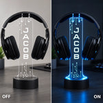 Custom Name Cyber Gaming Gifts for Gamers - Personalized Headphone Stand