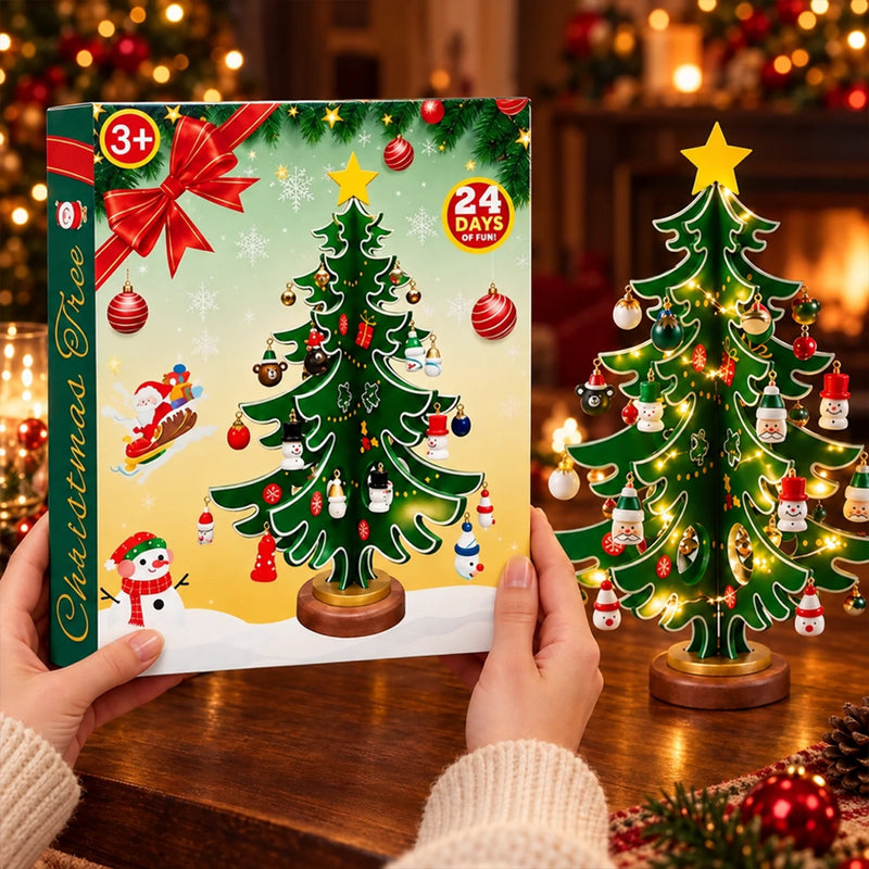 24 Days Surprise Xmas Gifts - Christmas Tree Ornaments Advent Calendar