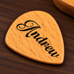 Custom Name Guitar Gifts for Musicians - Personalized Guitar Pick Holder Case copy