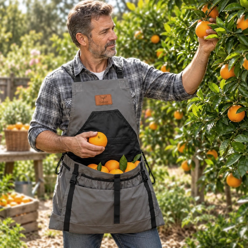 Custom Name Gardening Gifts For Gardeners - Personalized Gardening Apron With Pockets