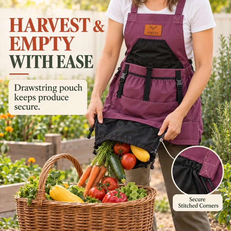 Custom Name Gardening Gifts For Gardeners - Personalized Gardening Apron With Pockets