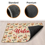 Custom Pet Photo Christmas Welcome Gifts For Dog And Cat Lovers - Personalized Decorative Mat