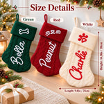 Custom Name Christmas Pet Gifts For Pet Lovers - Personalized Christmas Paw Stocking