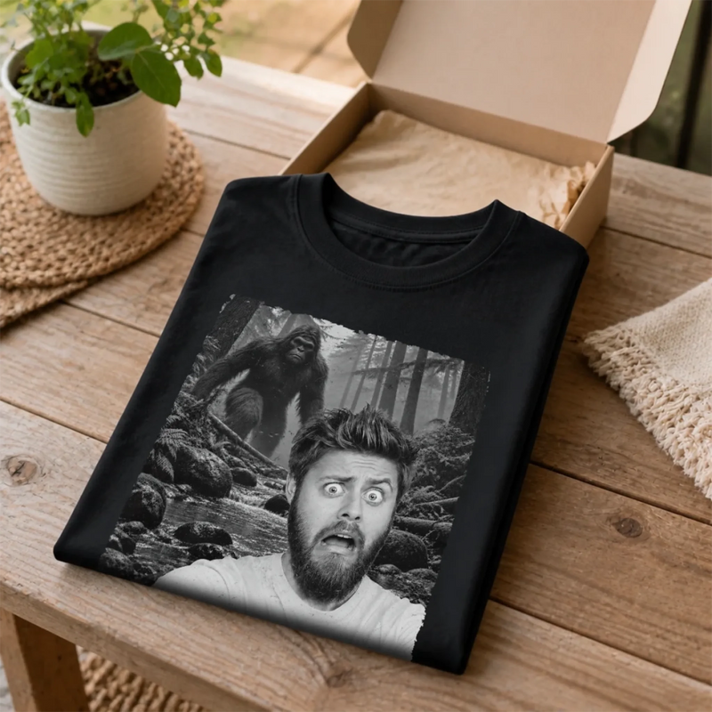 Custom Photo Funny Gorilla Prank Gifts for Men - Personalized Comfort T-Shirt