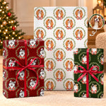 Custom Pet Photo Christmas Gifts For Dog And Cat Lovers - Personalized Wrapping Paper