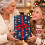 Custom Name Christmas Gift Wrap For Families - Personalized Wrapping Paper