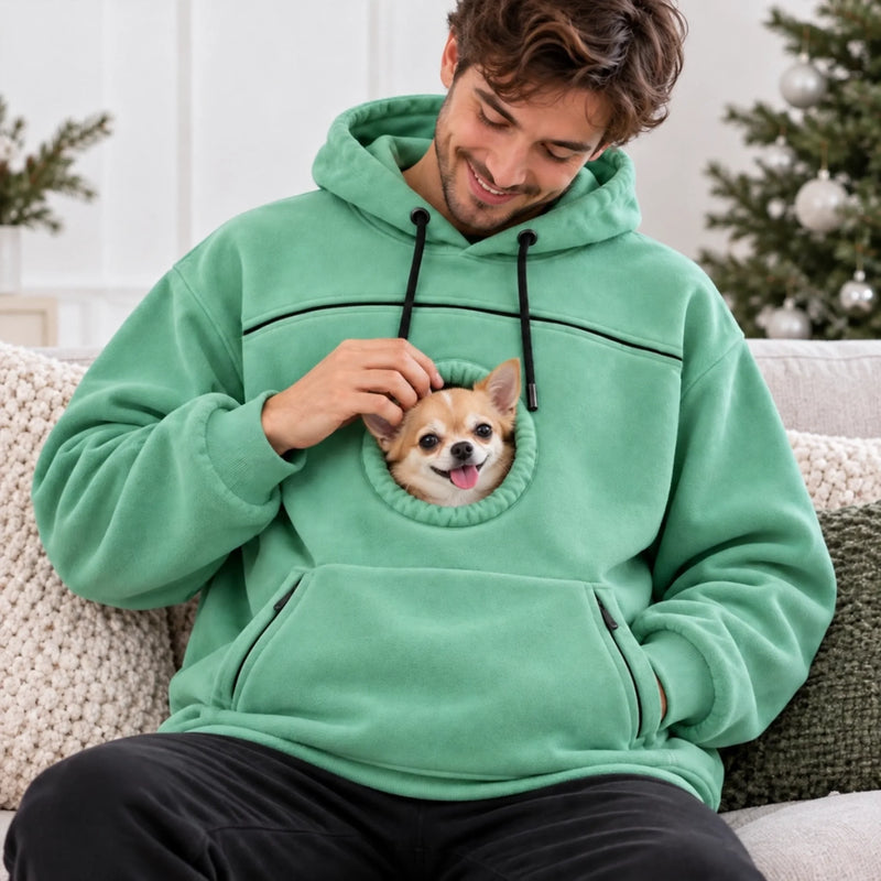Cat Lover Christmas Gifts For Pet Parents - Hands-Free Carrier Hoodie