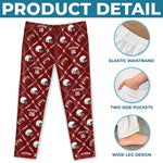 Custom Name Football Fan Gifts - Personalized Pajamas Pants