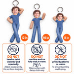 Custom Photo Couple Keepsake Gifts - Personalized Poseable Plush Doll Keychain