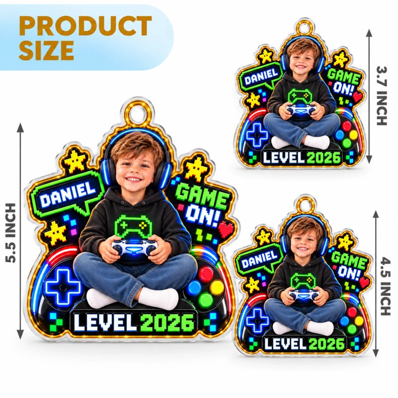 Custom Photo Game On Gifts For Kids, Gamers, Gaming Lovers - Personalized Acrylic Ornament
