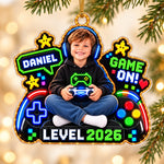 Custom Photo Game On Gifts For Kids, Gamers, Gaming Lovers - Personalized Acrylic Ornament