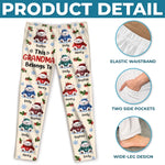 Custom Name Christmas Teddy Bear Gifts For Grandma And Grandpa - Personalized Pajamas Pants