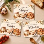 Custom Name Sourdough Baking Gifts For  Sourdough Bakers, Bread Bakers - Personalized Glass Cutting Board
