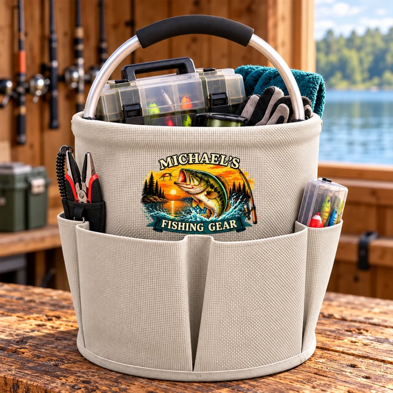 Custom Name Fishing Tackle Gifts For Fishers - Personalized Tool Bag