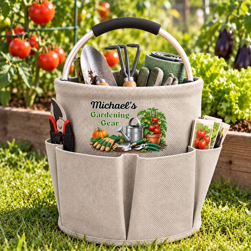 Custom Name Vegetable Garden Gifts For Gardeners - Personalized Tool Bag