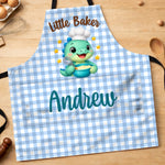 Custom Name Little Baker Gifts for Kids - Personalized Apron With Pocket
