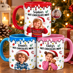 Custom Photo Christmas Gifts for Kids - Personalized Accent Mug