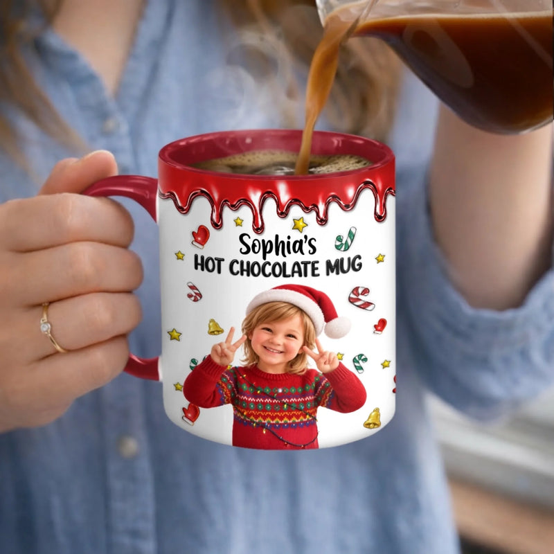 Custom Photo Christmas Gifts for Kids - Personalized Accent Mug