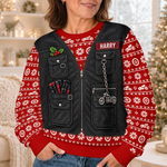 Custom Photo Biker Christmas Gifts for Men - Personalized Ugly Sweatshirt