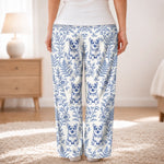 Custom Pet Photo Floral Gifts For Dog And Cat Lovers - Personalized Pajamas Pants