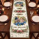 Custom Family Photo Christmas Decor - Personalized Table Runner