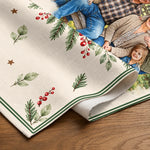 Custom Family Photo Christmas Decor - Personalized Table Runner