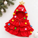 Custom Name Christmas Gifts For Dogs, Cats, Pet Lovers - Personalized Pet Christmas Cape