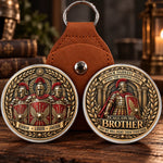 Custom Name Roman Warrior Brotherhood Gifts for Brothers - Personalized Pocket Hug