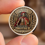 Custom Name Roman Warrior Brotherhood Gifts for Brothers - Personalized Pocket Hug