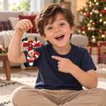 Custom Photo Funny Upside Down Santa Christmas Gifts - Personalized Acrylic Ornament