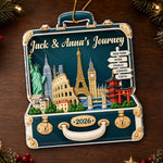 Custom Travel Christmas Gifts - Personalized Acrylic Ornament