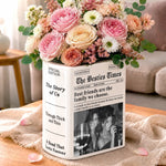 Custom Photo Best Friend Gifts for Women - Personalized Book Vase