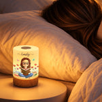 Custom Name Reading Gifts for Girls - Personalized Dimmable Touch Night Light
