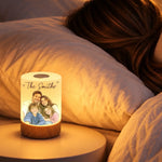 Custom Photo Keepshake Gifts For Families - Personalized Dimmable Touch Night Light