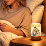 Custom Photo Keepshake Gifts For Families - Personalized Dimmable Touch Night Light