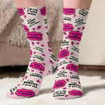 Custom Sassy Affirmation Gifts for Women - Personalized Crew Socks